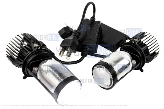 Светодиодные лампы TheBestPartner Y6 6000К H4 с линзой_1