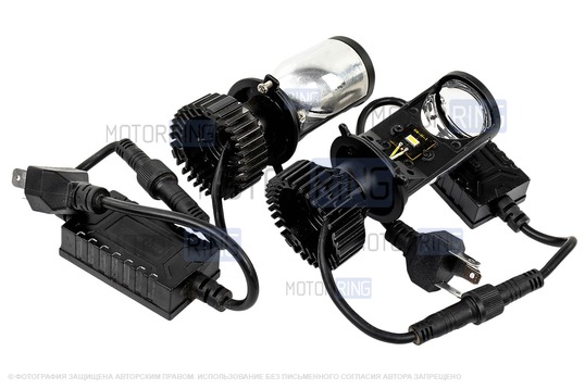 Светодиодные лампы TheBestPartner Y6 6000К H4 с линзой