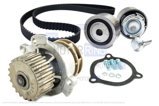 Комплект ГРМ Marel Magnum с помпой 21126 Luzar Turbo для 16-клапанных Лада Приора, Калина, Калина 2, Гранта, Гранта FL, Ларгус, Ларгус FL, Веста, Икс Рей, Датсун_1