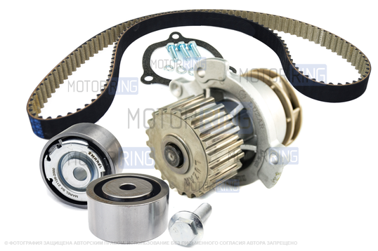 Комплект ГРМ Marel Kit Sport с помпой 21126 Luzar Turbo для 16-клапанных Лада Приора, Калина, Калина 2, Гранта, Гранта FL, Ларгус, Ларгус FL, Веста, Икс Рей, Датсун_1