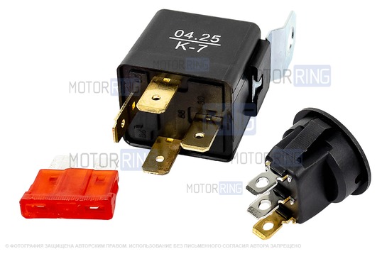 Проводка для подключения противотуманных фар (ПТФ) ML с универсальной кнопкой для Лада Веста, Икс Рей, Ларгус