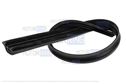 Уплотнитель опускного стекла БРТ передней двери нижний правый для ВАЗ 2109, 21099, 2115_1