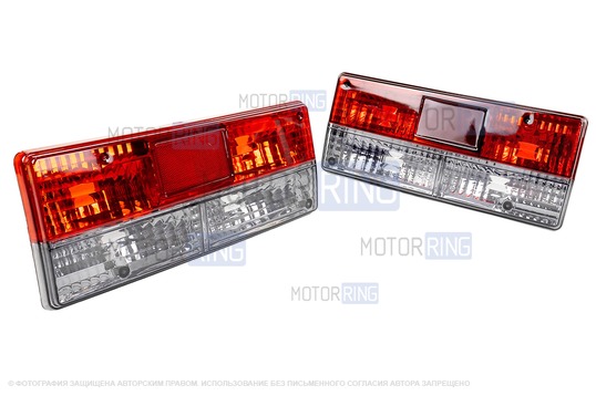 Задние фонари тонированные с красной полосой для ВАЗ 2105, 2107 