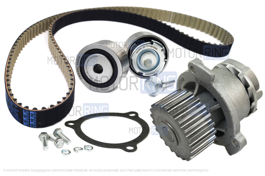 Комплект ГРМ Marel Kit Sport с помпой 21126 Luzar для 16-клапанных Лада Приора, Калина, Калина 2, Гранта, Гранта FL, Ларгус, Ларгус FL, Веста, Икс Рей, Датсун_1