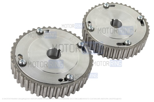 Шестерни разрезные ГРМ (алюминиевая ступица) с маркерным диском для 16-клапанных Лада Приора, Калина, Калина 2, Гранта, Гранта FL_1