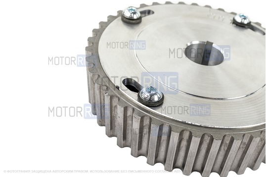 ДефектING! Шестерни разрезные ГРМ (алюминиевая ступица) с маркерным диском для 16 кл Лада Приора, Калина, Калина 2, Гранта, Гранта FL (царапины на зубе, исправимо шлифовкой)