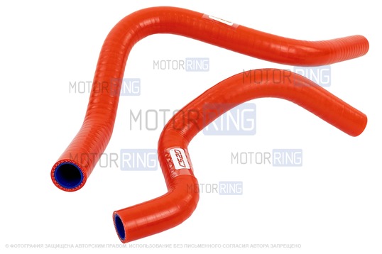 Патрубки печки силиконовые красные CS20 DRIVE для Лада Калина 2, Гранта_1