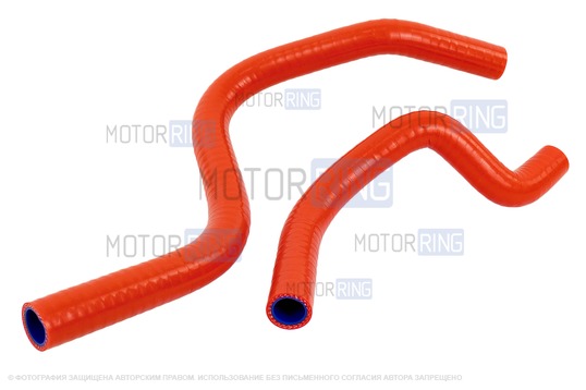 Патрубки печки силиконовые красные CS20 DRIVE для Лада Калина 2, Гранта