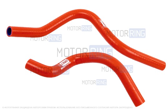 Патрубки печки силиконовые красные CS20 DRIVE для Лада Калина 2, Гранта