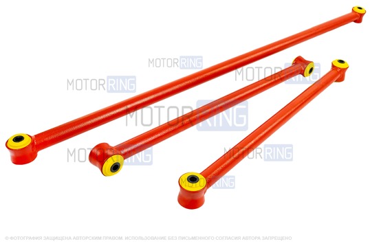 Комплект реактивных тяг задней подвески TRS Спорт Трек для Лада 4х4, Шевроле Нива