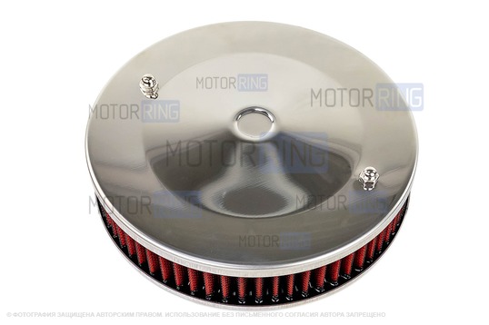 Фильтр нулевого сопротивления красный с пропиткой MANNOL для карбюраторных ВАЗ 2101-2107, 2108-21099, 2110-2112, 2113-2115, Лада 4х4 (Нива), Ока