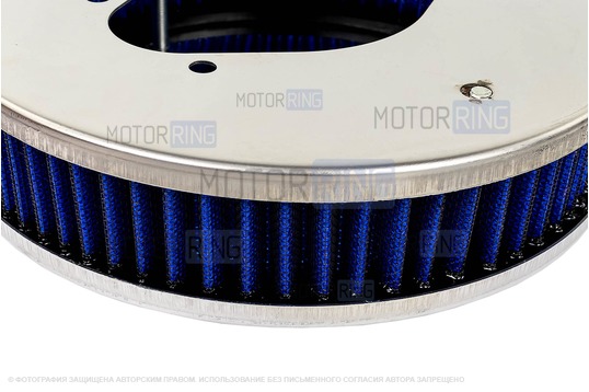 Фильтр нулевого сопротивления синий с пропиткой MANNOL для карбюраторных ВАЗ 2101-2107, 2108-21099, 2110-2112, 2113-2115, Лада 4х4 (Нива), Ока