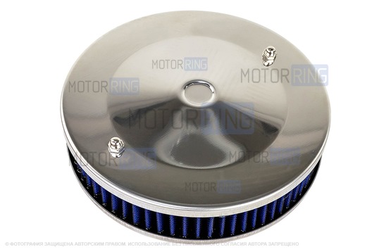 Фильтр нулевого сопротивления синий с пропиткой MANNOL для карбюраторных ВАЗ 2101-2107, 2108-21099, 2110-2112, 2113-2115, Лада 4х4 (Нива), Ока