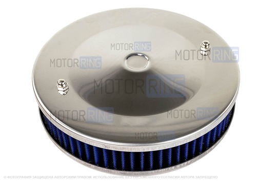 Фильтр нулевого сопротивления синий с пропиткой MANNOL для карбюраторных ВАЗ 2101-2107, 2108-21099, 2110-2112, 2113-2115, Лада 4х4 (Нива), Ока