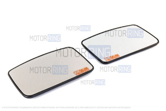 Комплект зеркальных элементов (стекол) SALINA старого образца с 2 встраиваемыми повторителями (нейтральный антиблик, обогрев) для Лада Приора