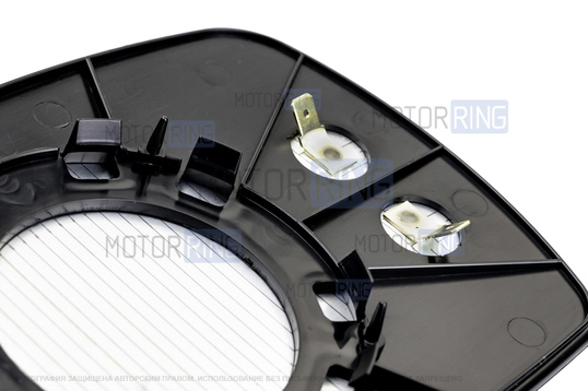 Комплект зеркальных элементов (стекол) SALINA старого образца с 2 встраиваемыми повторителями (нейтральный антиблик, обогрев) для Лада Калина
