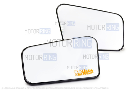 Зеркальные элементы (стекла) SALINA с 4 встраиваемыми повторителями (нейтральный антиблик, обогрев) для ВАЗ 2108-21099, 2113-2115