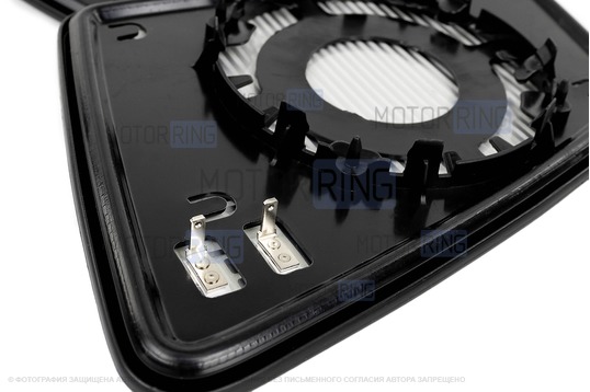 Зеркальные элементы в зеркала заднего вида АТП в стиле Мерседеса AMG с 2 встраиваемыми повторителями (нейтральный антиблик, обогрев) для ВАЗ 2104, 2105, 2107, 2108-2115, Лада Приора, 4х4, Нива Легенд, Веста, Шевроле Нива