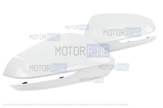 Накладки на боковые зеркала образца от 2019 года для Лада Веста, Ларгус FL_1