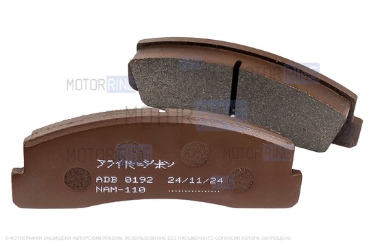 Тормозные колодки передние Allied Nippon для Лада 4х4, Нива Легенд, Нива Тревел, Шевроле Нива