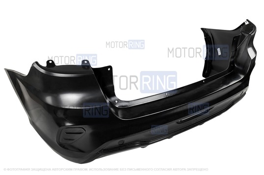 Дефектing! Задний бампер Drive Active неокрашенный для Лада Гранта FL лифтбек (имеется залом)