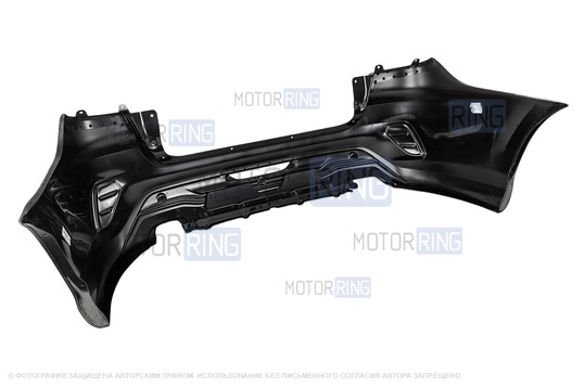 Дефектing! Задний бампер Drive Active неокрашенный для Лада Гранта FL лифтбек (имеется залом)