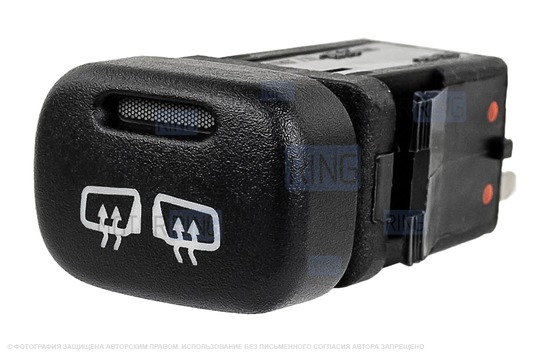 Пересвеченная кнопка обогрева боковых зеркал с индикацией для ВАЗ 2113-2115, Лада Калина, Нива Тревел, Шевроле Нива