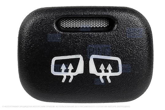 Пересвеченная кнопка обогрева боковых зеркал с индикацией для ВАЗ 2113-2115, Лада Калина, Нива Тревел, Шевроле Нива