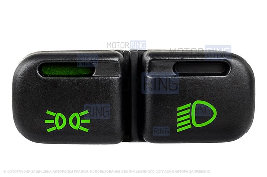 Комплект штатных кнопок с индикацией для ВАЗ 2113-2115, Лада Нива Тревел, Шевроле Нива