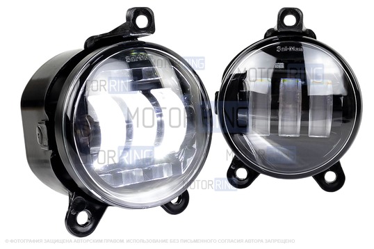 Диодные ПТФ Sal-Man 50W 4600lux для Лада Приора, Шевроле Нива с 2009 г.в., Лада Нива 2123, ГАЗ Газель_1