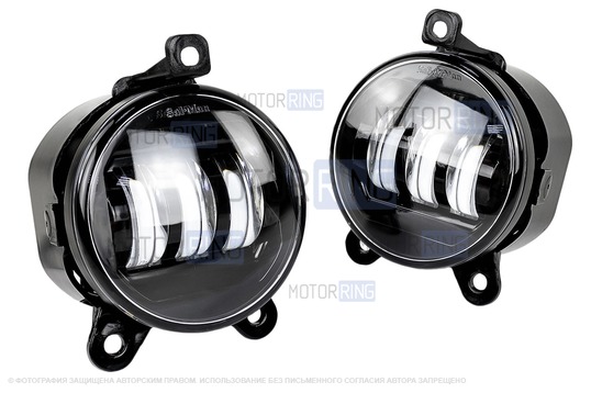 Диодные ПТФ Sal-Man 50W 4600lux для Лада Приора, Шевроле Нива с 2009 г.в., Лада Нива 2123, ГАЗ Газель