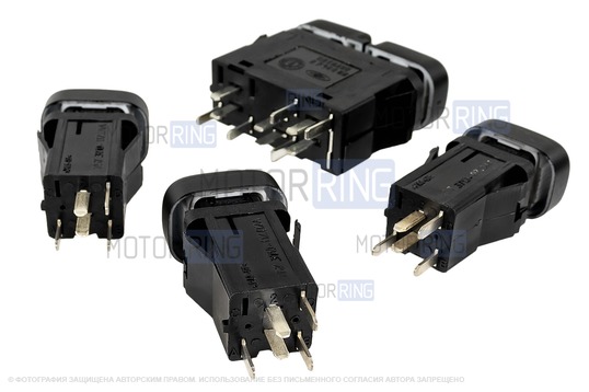 Комплект штатных кнопок с индикацией для ВАЗ 2113-2115, Лада Нива Тревел, Шевроле Нива