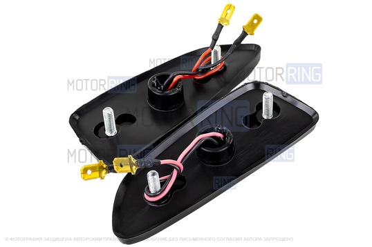 Светодиодные фары 90W c подфарниками Sal-Man 6 полос и повторителями Плазма для Лада 4х4, Нива Легенд