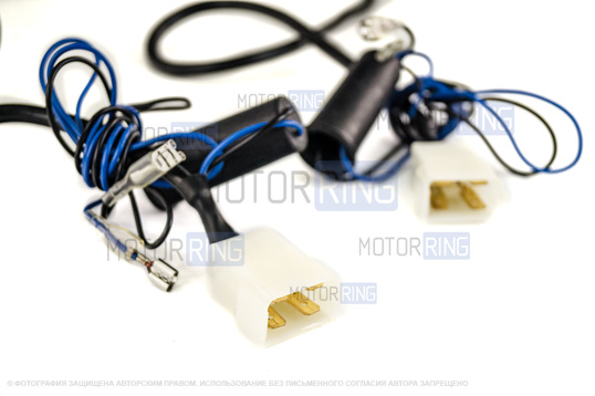 Светодиодные фары 90W c подфарниками Sal-Man 6 полос и повторителями Плазма для Лада 4х4, Нива Легенд