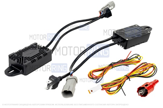 Светодиодные фары 90W c подфарниками Sal-Man 6 полос и повторителями Плазма для Лада 4х4, Нива Легенд