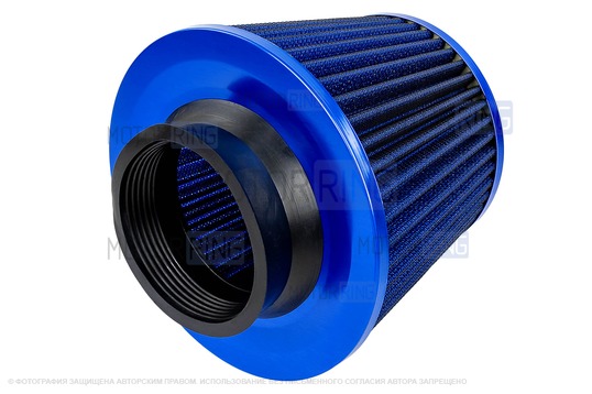 Комплект системы впуска MR нулевого сопротивления Синий (воздушный фильтр, фильтр картерных газов, масляная пропитка, дроссельная заслонка 54мм, прокладка, датчик положения заслонки, РХХ) для ВАЗ 2101-2107, 2108-21099, 2110-2112, 2113-2115, Лада Приора, Калина, Гранта