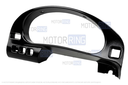 Облицовка комбинации приборов Евро черный лак для ВАЗ 2110-2112_1