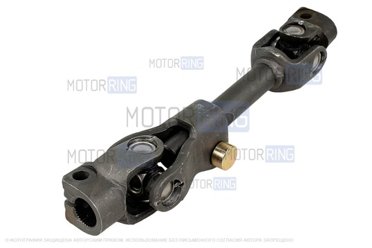 Промежуточный рулевой вал (карданчик) регулируемый для установки ЭУР для Лада 4х4 (Нива)