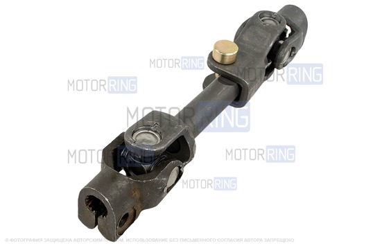 Промежуточный рулевой вал (карданчик) регулируемый для установки ЭУР для Лада 4х4 (Нива)