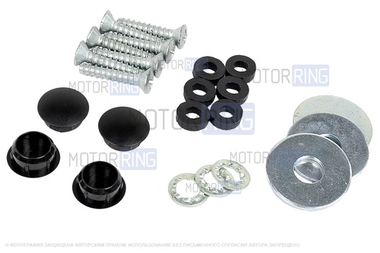 Комплект черных накладок Аэроэффект для Лада 4х4, Нива Легенд