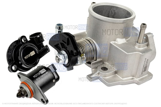 Стандартная дроссельная заслонка MR 46 мм с датчиками для ВАЗ 2101-2107, 2108-21099, 2110-2112, 2113-2115, Лада Приора, Калина, Гранта_1