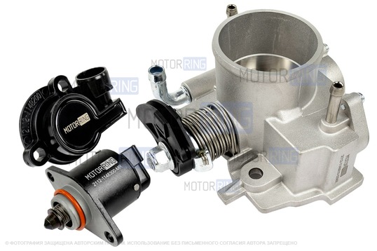 Дроссельная заслонка MR увеличенного диаметра 52 мм с датчиками для ВАЗ 2101-2107, 2108-21099, 2110-2112, 2113-2115, Лада Приора, Калина, Гранта_1