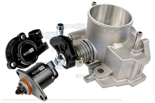 Дроссельная заслонка MR увеличенного диаметра 56 мм с датчиками для ВАЗ 2101-2107, 2108-21099, 2110-2112, 2113-2115, Лада Приора, Калина, Гранта_1