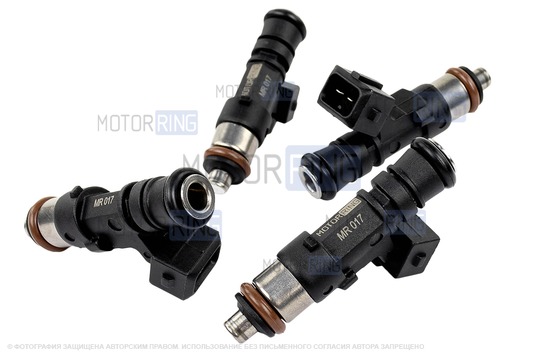 Форсунки MR 017 (аналог 0 280 158 017) 4шт для 8 кл ВАЗ 2110-2112, 2113-2115, Лада Калина, Калина 2, Гранта, Приора, 4х4, Нива Легенд, Нива Тревел, Шевроле Нива