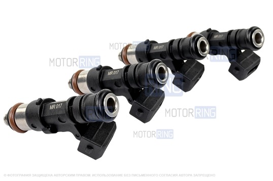 Форсунки MR 017 (аналог 0 280 158 017) 4шт для 8 кл ВАЗ 2110-2112, 2113-2115, Лада Калина, Калина 2, Гранта, Приора, 4х4, Нива Легенд, Нива Тревел, Шевроле Нива