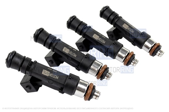 Форсунки MR 107 (аналог 0 280 158 107) увеличенной производительности 4шт для ВАЗ 2101-2107, 2108-21099, 2110-2112, 2113-2115, Приора, Калина, Калина 2, Гранта, Гранта FL, Нива, ГАЗ, УАЗ