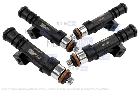 Топливные форсунки MR 502 (аналог 0 280 158 502) 4шт для 8 кл ВАЗ 2104-2107, 2108-21099, 2110-2112, 2113-2115, Лада 4х4, Нива Легенд, Нива Тревел, Шевроле Нива