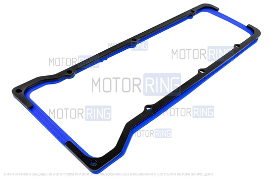 Черные прижимные пластины клапанной крышки 4мм с силиконовой прокладкой ГБЦ CS20 Profi для ВАЗ 2101-2107, Лада 4х4, Нива Легенд, Нива Тревел, Шевроле Нива