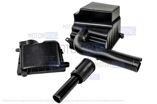Комплект системы впуска MR (корпус воздушного фильтра из 5 частей, фильтр нулевого сопротивления, масляная пропитка, дроссельная заслонка 54мм, прокладка, датчик положения заслонки, РХХ) для Лада Калина с двигателем 1.6л