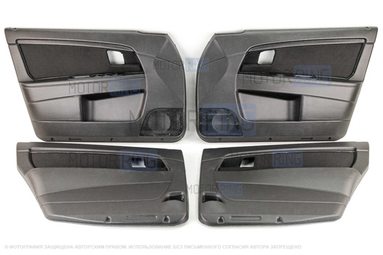 Заводские обивки дверей нового образца на Лада Приора_1